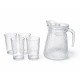 طقم ابريق زجاج مع 4 اكواب للتقديم اليومي والضيافة من Green Apple طقم ابريق زجاج مع 4 اكواب للتقديم اليومي والضيافة من Green Apple