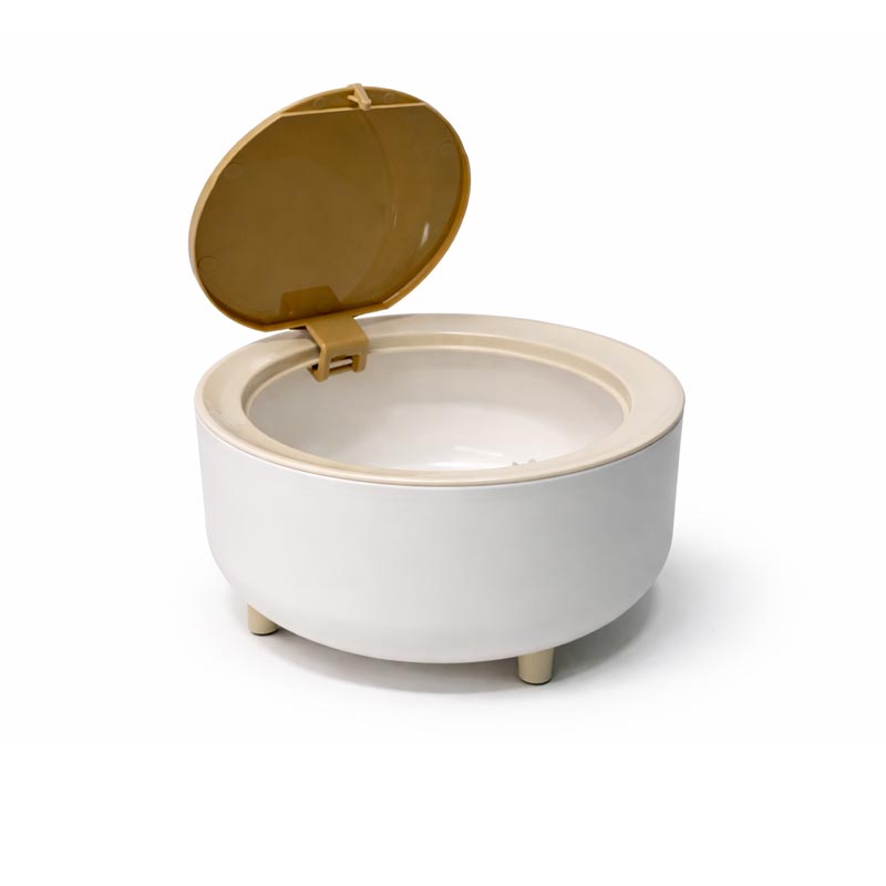 سلة مهملات صغيرة بغطاء لطاولة الطعام والاستخدام اليومي