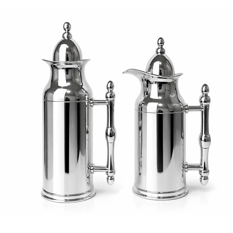 طقم ترامس قهوة وشاي بسعة 1 لتر و0.7 لتر مع نظام عزل حراري للحفاظ على الحرارة والبرودة