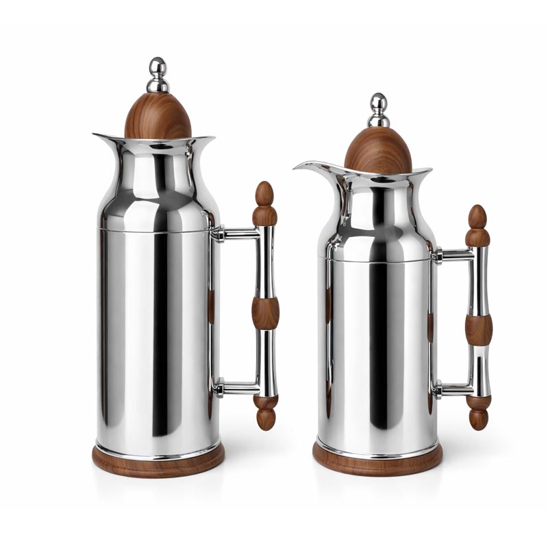 طقم ترامس قهوة وشاي بسعة 1 لتر و0.7 لتر مع نظام عزل حراري للحفاظ على الحرارة والبرودة