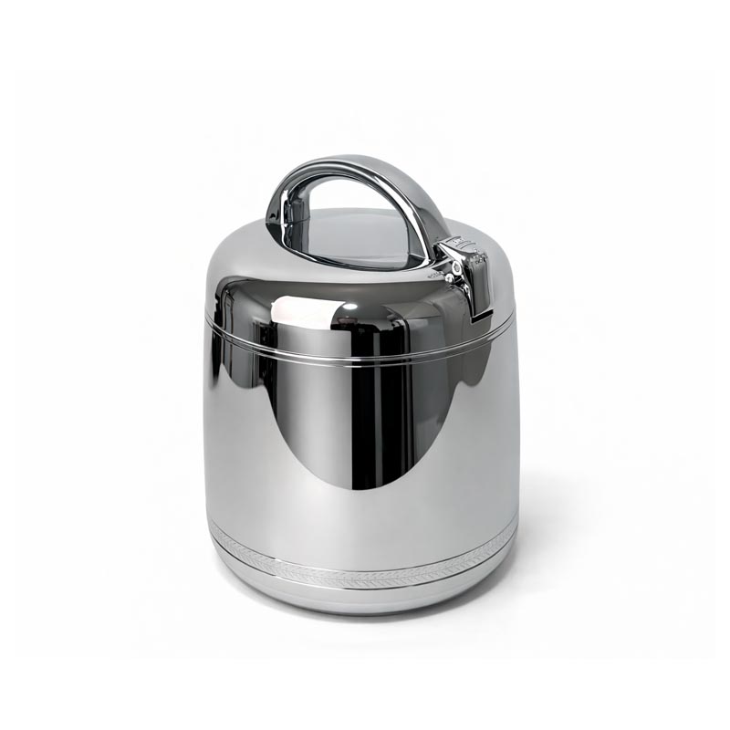 حافظة شوربة بسعة 2 لتر استيل من الداخل وكروم من الخارج مع قفل امن