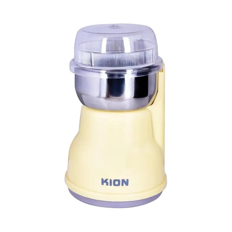 كيون مطحنة قهوة كهربائية بقوة 160 واط سعة 60 غرام مع مفتاح امان وشفرات ستانلس ستيل