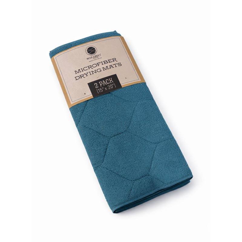 مفرش تجفيف الصحون من المايكروفايبر طقم 2 حبة بمقاسين مختلفين لتجفيف الصحون