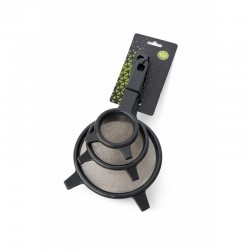 طقم مصفى استيل بيد بلاستيك 3 مقاسات