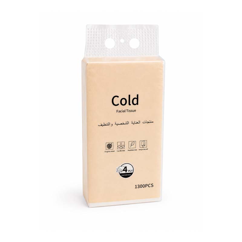 Cold Hanging Facial Tissue | 1300 pcs - 4 Ply