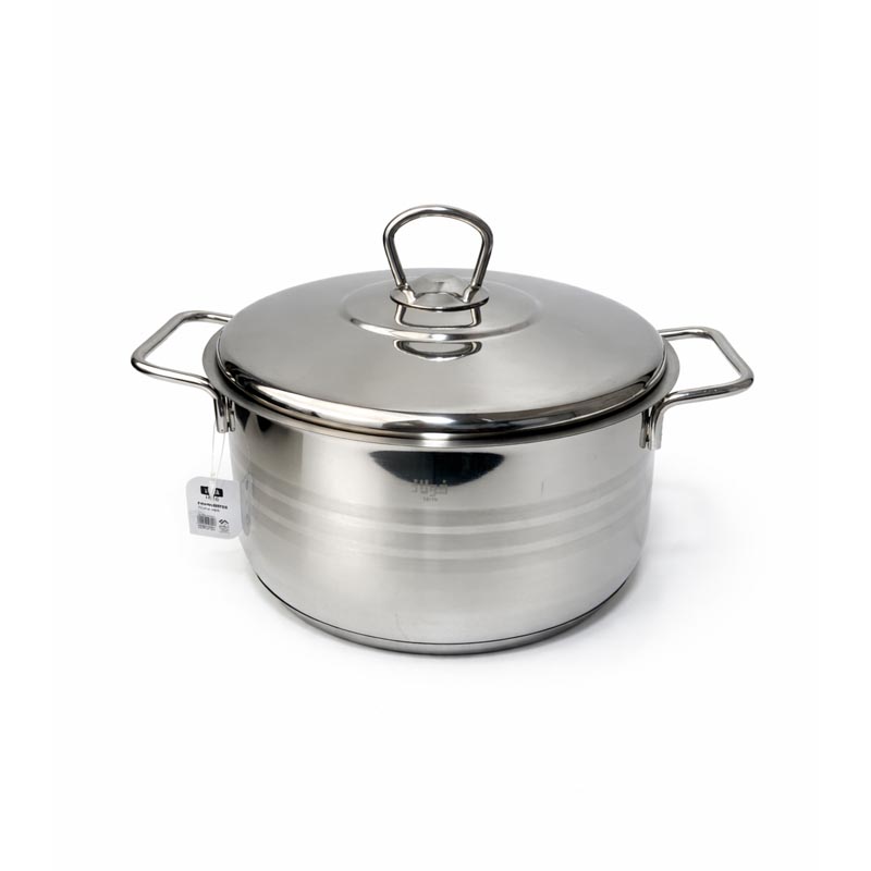 قدر استانلس استيل ثلاث طبقات 18/10 مقاس 20 سم – عمق 10 سم سعة 3.1 لتر