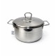 قدر استانلس استيل ثلاث طبقات 18/10 مقاس 22 سم – عمق 12 سم سعة 4.5 لتر قدر استانلس استيل ثلاث طبقات 18/10 مقاس 22 سم – عمق 12 سم سعة 4.5 لتر