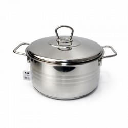 قدر استانلس استيل 24 سم – سعة 6.3 لتر