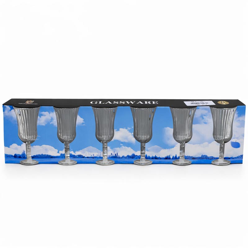 طقم اكواب زجاج صغيرة للمشروبات الترحيبية – 6 حبات سعة 50 مل تقريبا