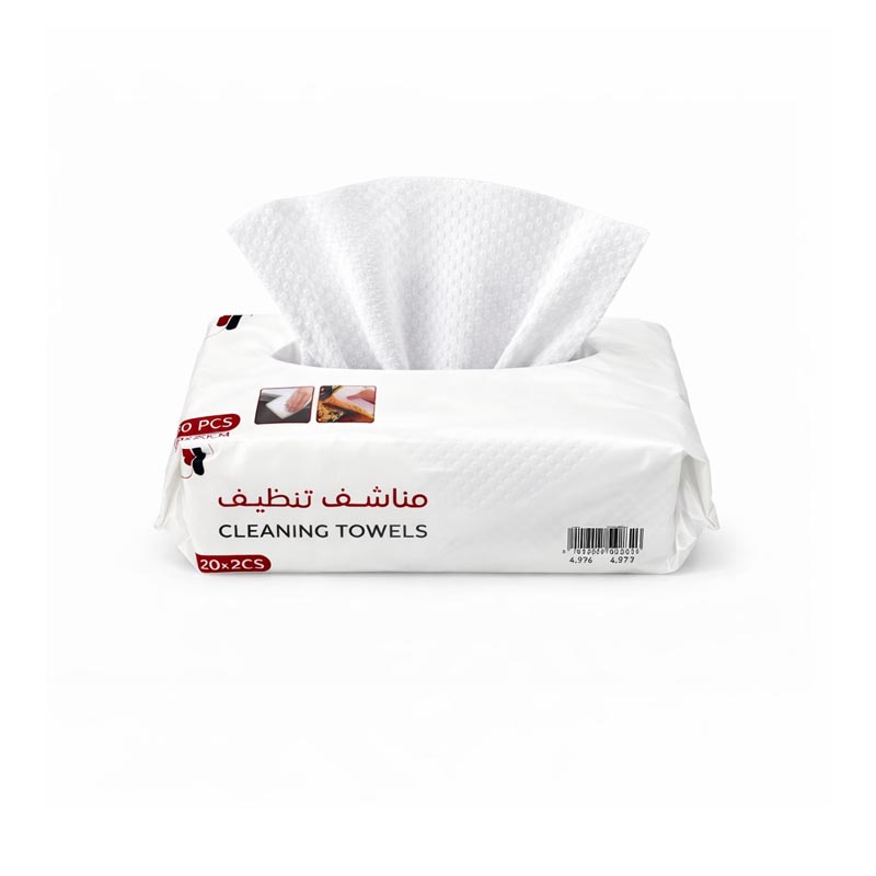 مناشف تنظيف 20×20 سم – 80 حبة – مصنوعة من الخيزران 100% مناشف تنظيف 20×20 سم – 80 حبة – مصنوعة من الخيزران 100%