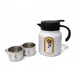 ترمس قهوة وشاي 1 لتر مع 2 كوب 