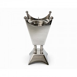مبخرة ستانلس استيل فضي 26 × 11 سم