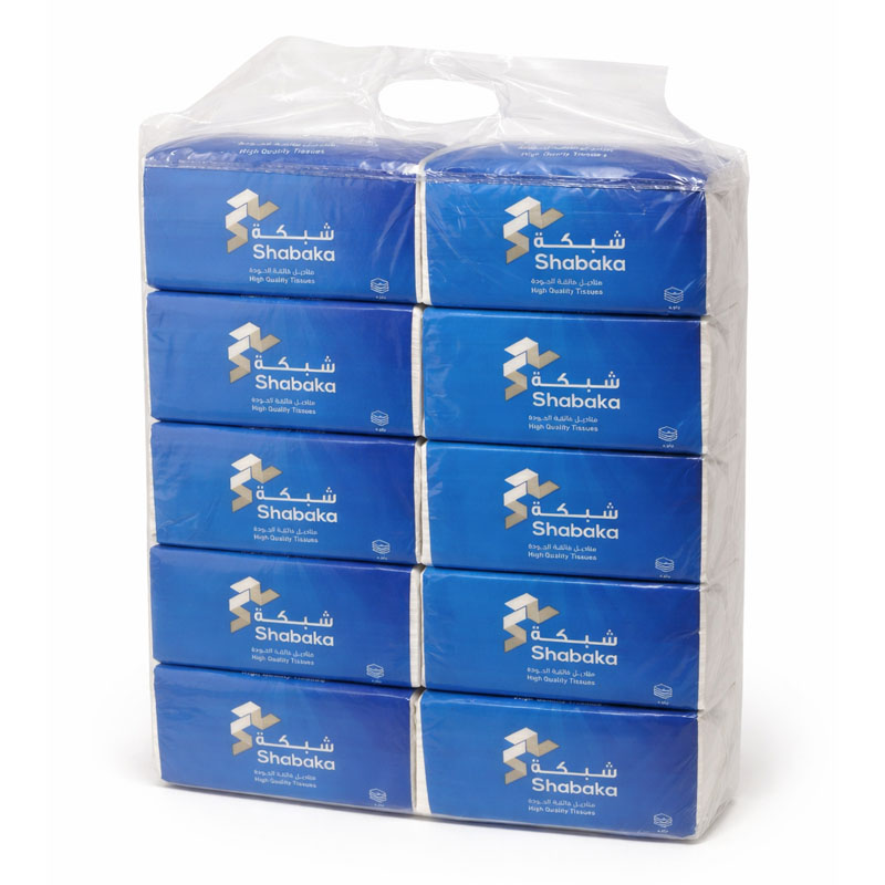 شبكة مناديل وجه 600 منديل - 10 حبة شبكة مناديل وجه 600 منديل - 10 حبة