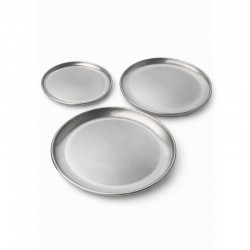 طقم صحون ستانلس 3 حبة