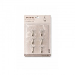 علاقات لاصقة شفافة 6 حبة