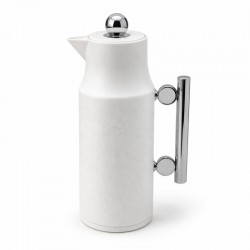 ترمس قهوة وشاي 1 لتر ابيض منقوش ترمس قهوة وشاي 1 لتر ابيض منقوش