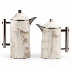 طقم ترمس قهوة وشاي رخامي طقم ترمس قهوة وشاي رخامي