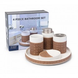 طقم اكسسوارات حمام 4 قطع طقم اكسسوارات حمام 4 قطع