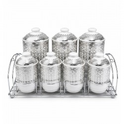 طقم علب توابل 7 حبات مع ستاند