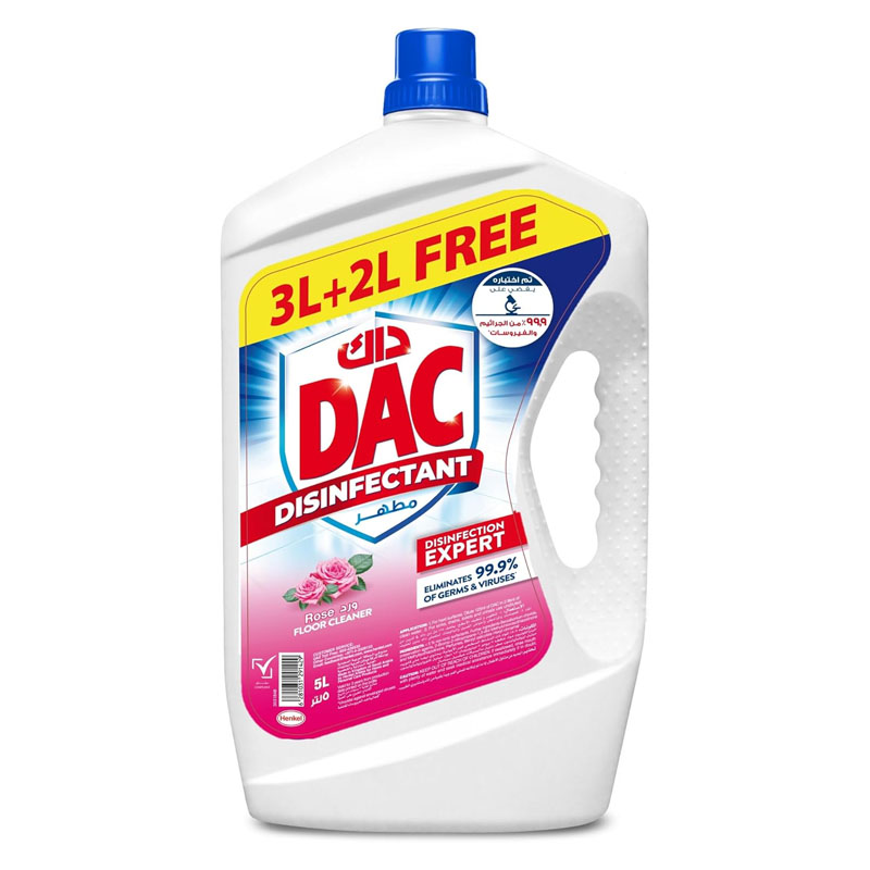 داك مطهر اسطح سائل 5 لتر برائحة الورد لتنظيف عميق