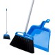 طقم جاروف ومكنسة كلينر بمقبض معدني 130 سم وشعيرات PP