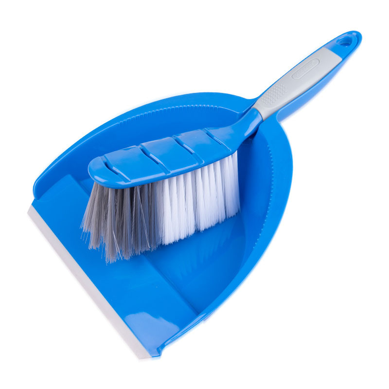 طقم جاروف وفرشاة تنظيف بشعيرات PP عرض 36 سم