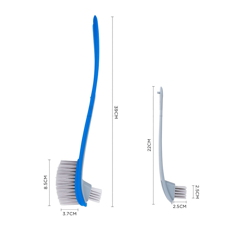 فرشاة تنظيف حمام بتصميم قابل للفصل طول 39 سم شعيرات PP