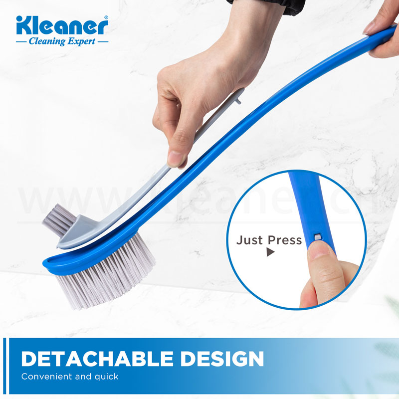 فرشاة تنظيف حمام بتصميم قابل للفصل طول 39 سم شعيرات PP