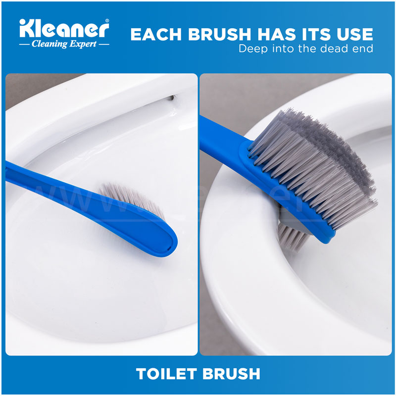 فرشاة تنظيف حمام بتصميم قابل للفصل طول 39 سم شعيرات PP