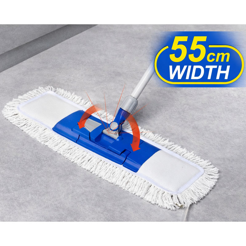 مساحة ارضيات مسطحة مايكروفايبر كلينر 55 سم براس مرن استخدام جاف ورطب مساحة ارضيات مسطحة مايكروفايبر كلينر 55 سم براس مرن استخدام جاف ورطب