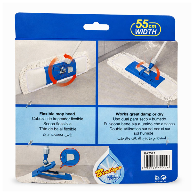 مساحة ارضيات مسطحة مايكروفايبر كلينر 55 سم براس مرن استخدام جاف ورطب مساحة ارضيات مسطحة مايكروفايبر كلينر 55 سم براس مرن استخدام جاف ورطب