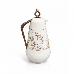 ترمس هيفاء 1 لتر بمقبض لون خشبي