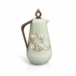 ترمس هيفاء 1 لتر بمقبض لون خشبي