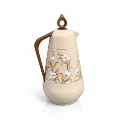 ترمس هيفاء 1 لتر بمقبض لون خشبي