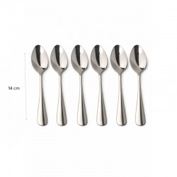 ملاعق صغيرة ستانلس ستيل 14 سم - 6 حبات