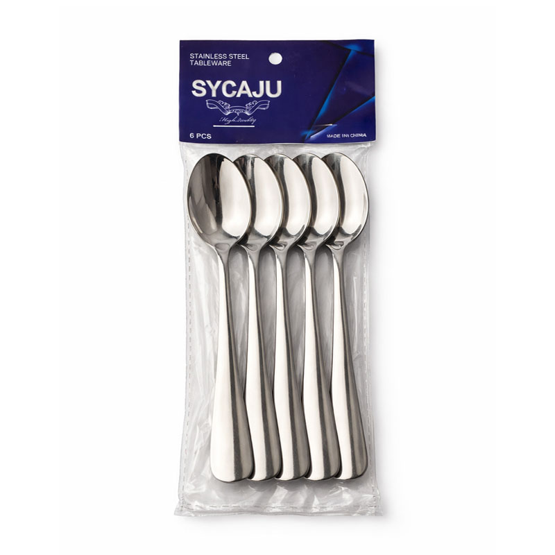 طقم ملاعق ستانلس ستيل | 20 سم - عدد 6 حبات