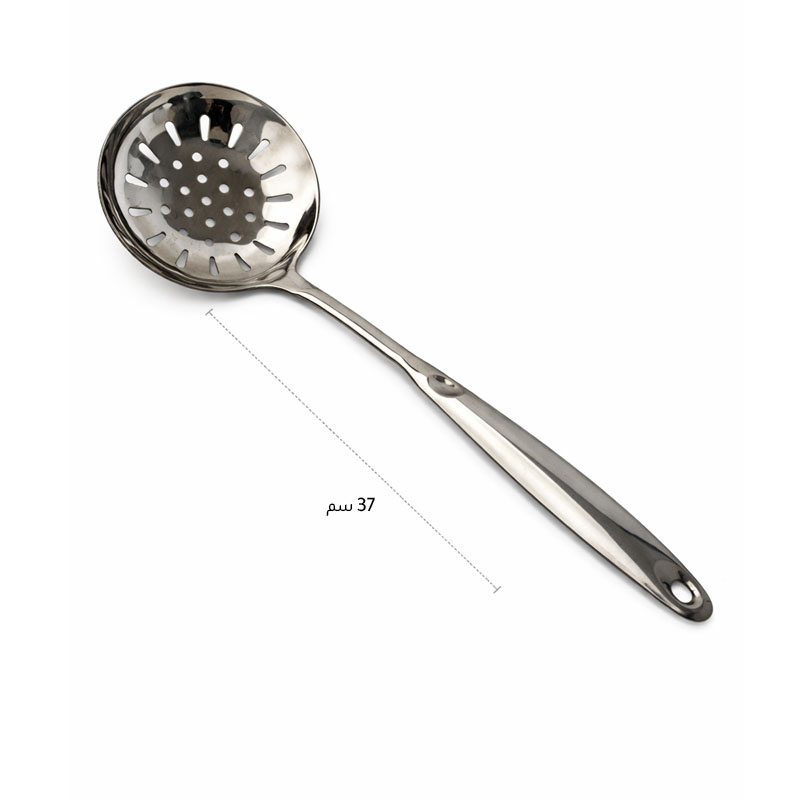 ملاس استيل مثقب كبير | 37 سم - قطعة واحدة