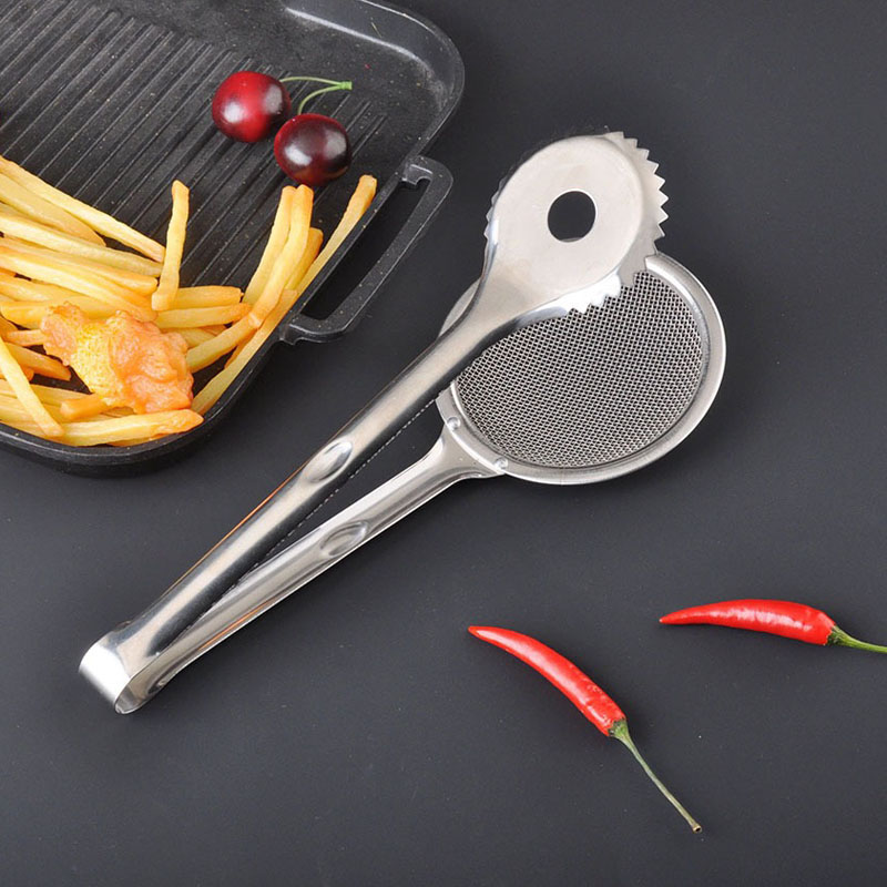 مصفاة استيل شبك بمقبض طويل - قطعة واحدة