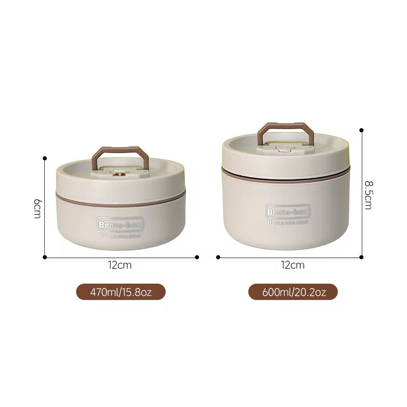 Food Storage Container Set with Organizing Bag | 400 ml + 550 ml - Stainless Steel Inner