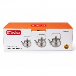 Mirolex Steel Tea Kettle - 3 Pieces