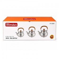 Mirolex Steel Tea Kettle - 3 Pieces