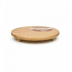 Round Wooden Dough Board with Short Legs | 35 cm