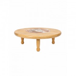 Round Wooden Dough Board 35 cm with Long Legs