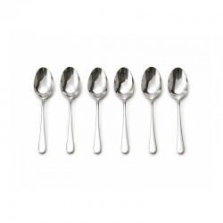 طقم ملاعق ستانلس ستيل 6 حبات 14 سم