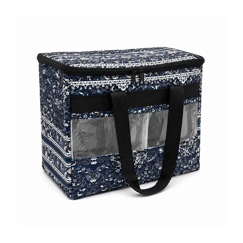 شنطة ترامس قماش مخمل بنافذة شفافة | تصميم عملي للحمل والتخزين