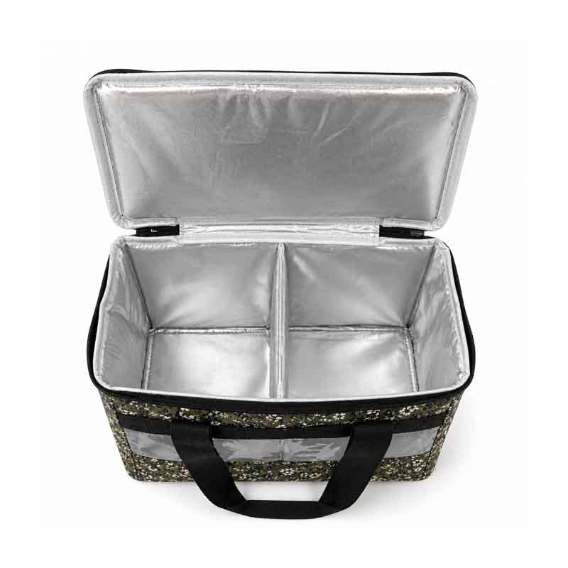 شنطة ترامس قماش مخمل بنافذة شفافة | تصميم عملي للحمل والتخزين