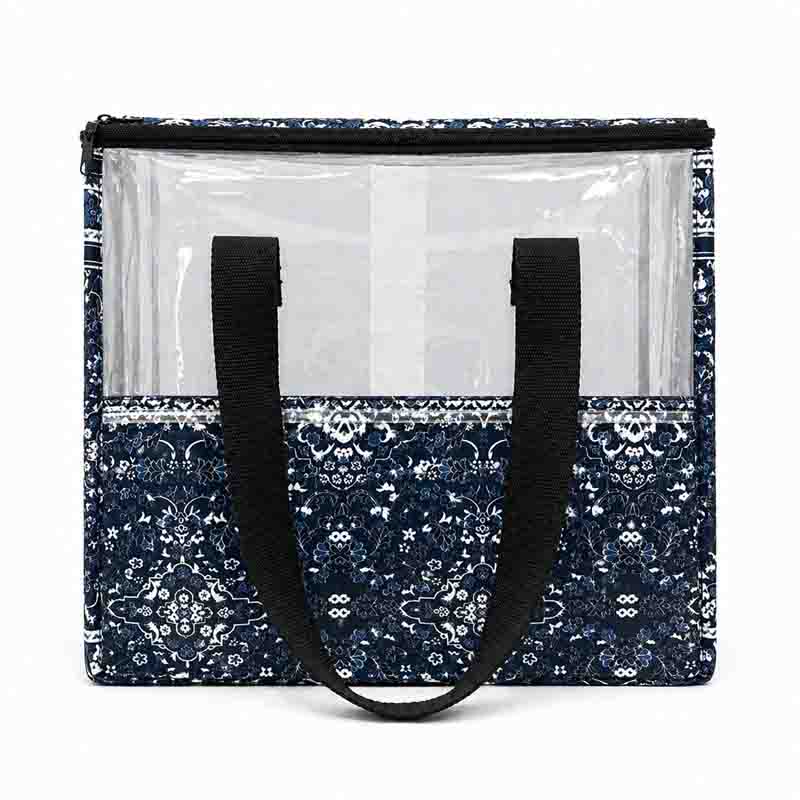 شنطة ترامس قماش مخمل مع نافذة شفافة | تصميم عملي للحمل والتنظيم