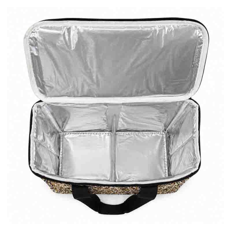 شنطة ترامس قماش مخمل مع نافذة شفافة | تصميم عملي للحمل والتنظيم