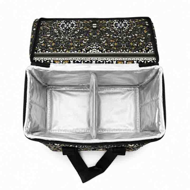 شنطة ترامس قماش مخمل بطبقتين مع نافذة شفافة | تصميم عملي للحفظ والتنظيم