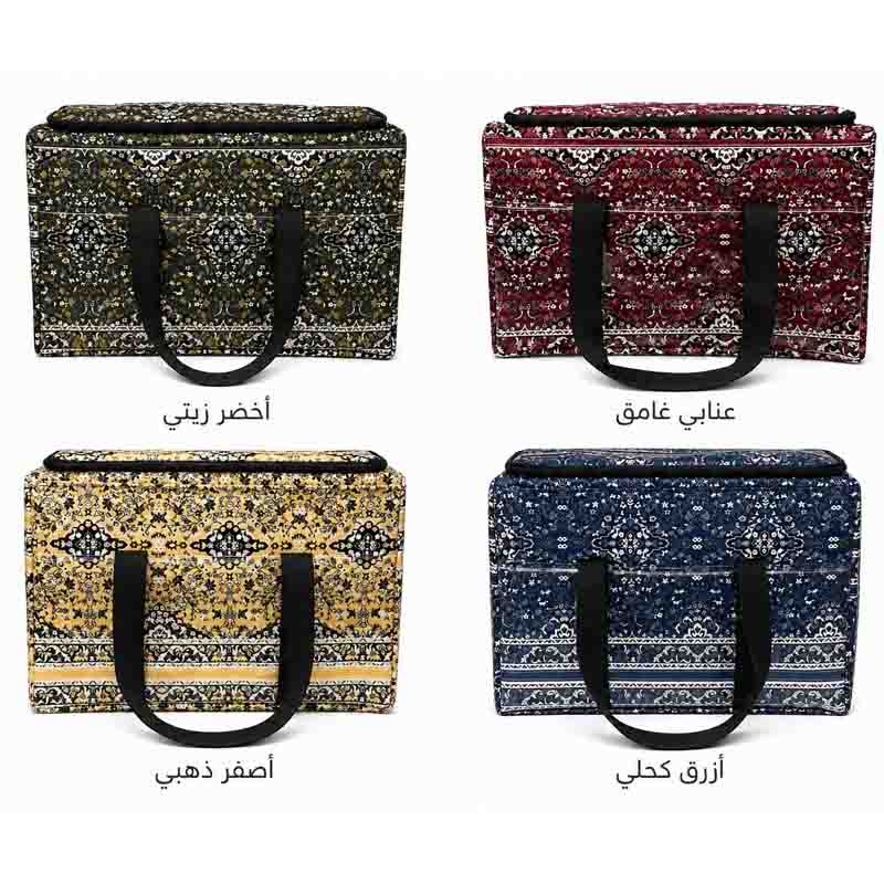 شنطة ترامس قماش مخمل مع نافذة شفافة | تصميم عملي لحفظ ونقل الترامس